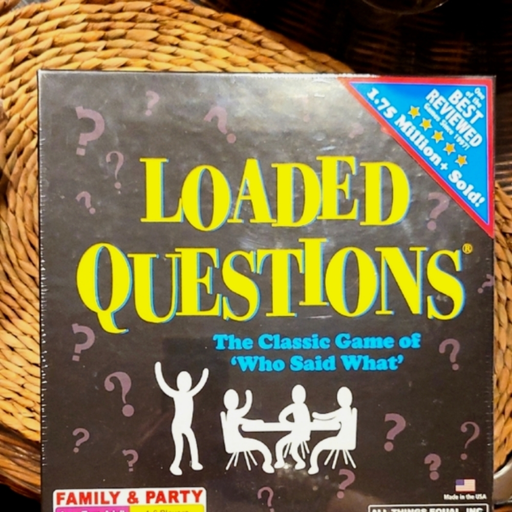 Loaded Questions Family & Party Game - Black